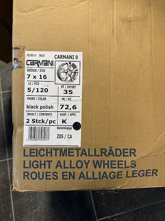 Felgen: 4 Leichtmetallfelgen 16 Carmani 9  – Gebraucht aus Obergerlafingen von Fabi125 3