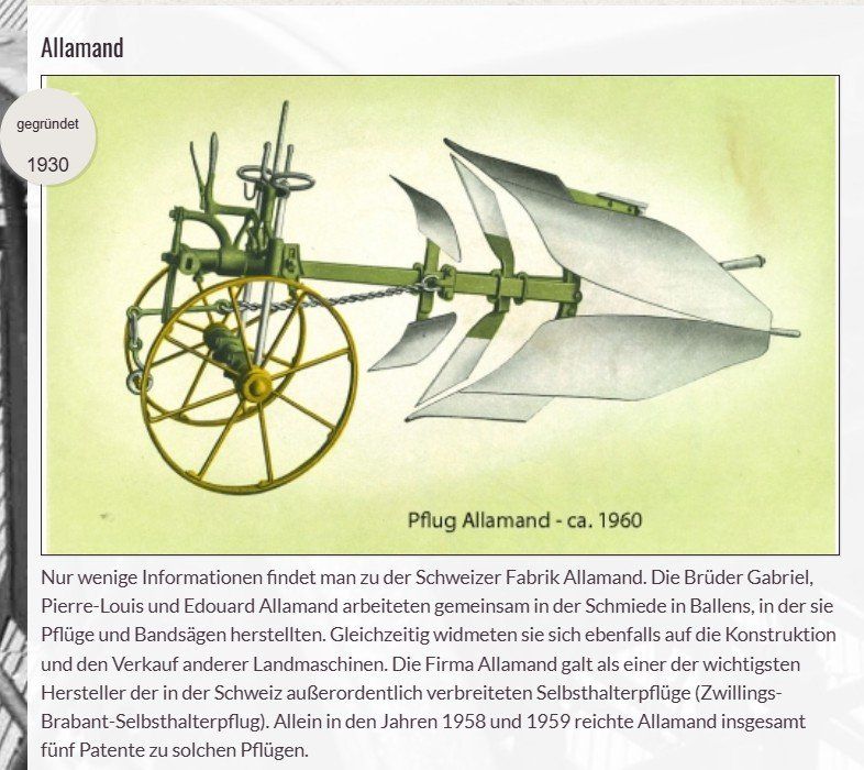 Aratri: Historischer Pflug "Allamand Ballens" – Usato da Wettswil venduto da Gecko0809 4
