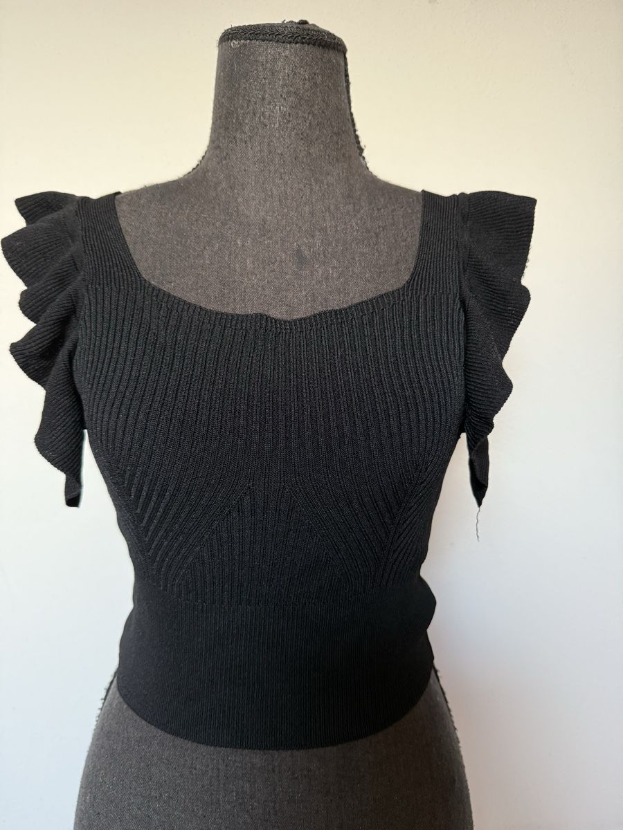 Top: Boho Feinstricktop mit Flügelärmel – Nuovo (secondo la descrizione) da Sigriswil venduto da ck56