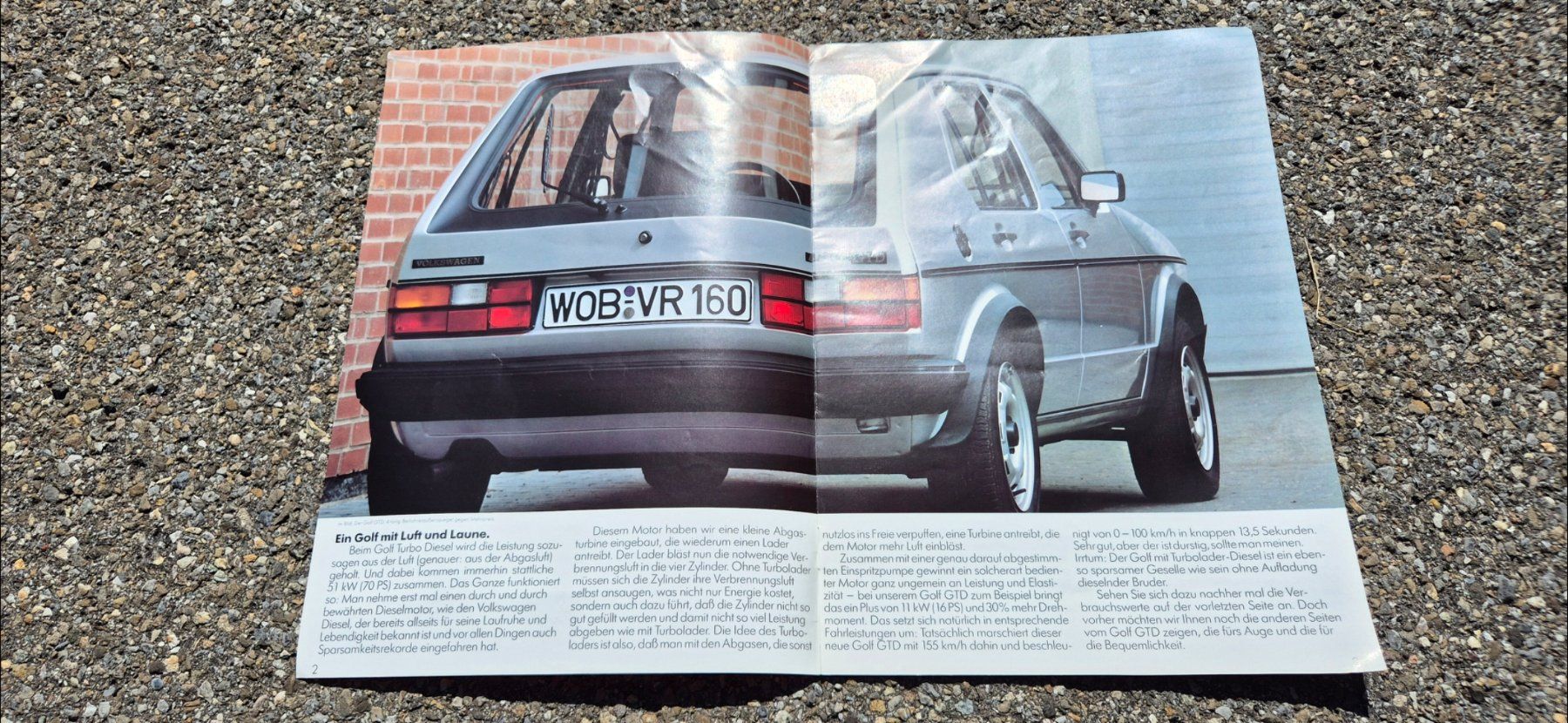 VW Documenti: Golf 1 GTD Turbodiesel Prospekt – Usato da Riggisberg venduto da Mahali04 4