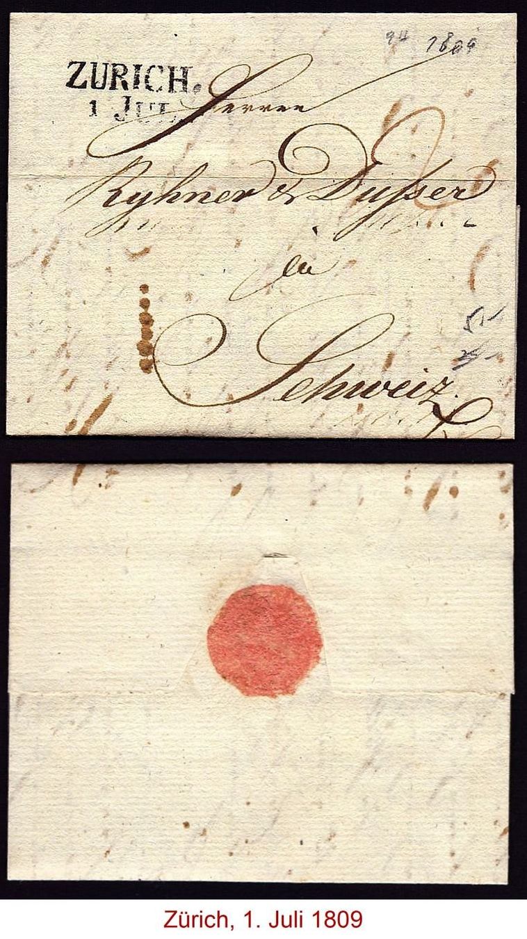 Tutti i francobolli: Zürich, 1809 – Usato da Flamatt venduto da samowarow