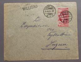 78B Brief mit Stp. Ambulant und Stabstempel Willisau