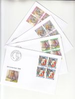 SBK J352 - J355 im 4er-Block FDC