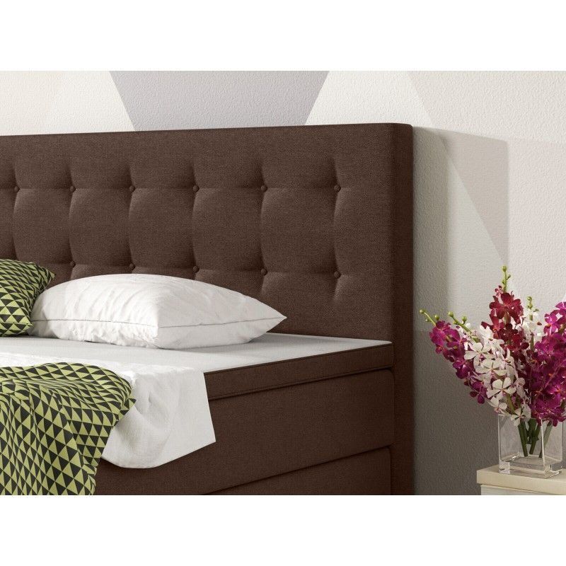 Letti: Boxspringbett 180x200cm KÖLN - Braun – Nuovo e nell'imballaggio originale da Wallenwil venduto da toesstal-vertrieb 3