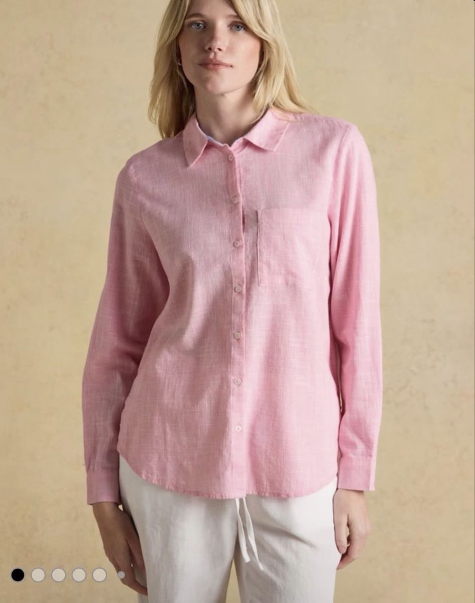 Chemisiers: PINK LINEN SHIRT – Neuf (Voir description) à Puplinge par yav_9r9f 2