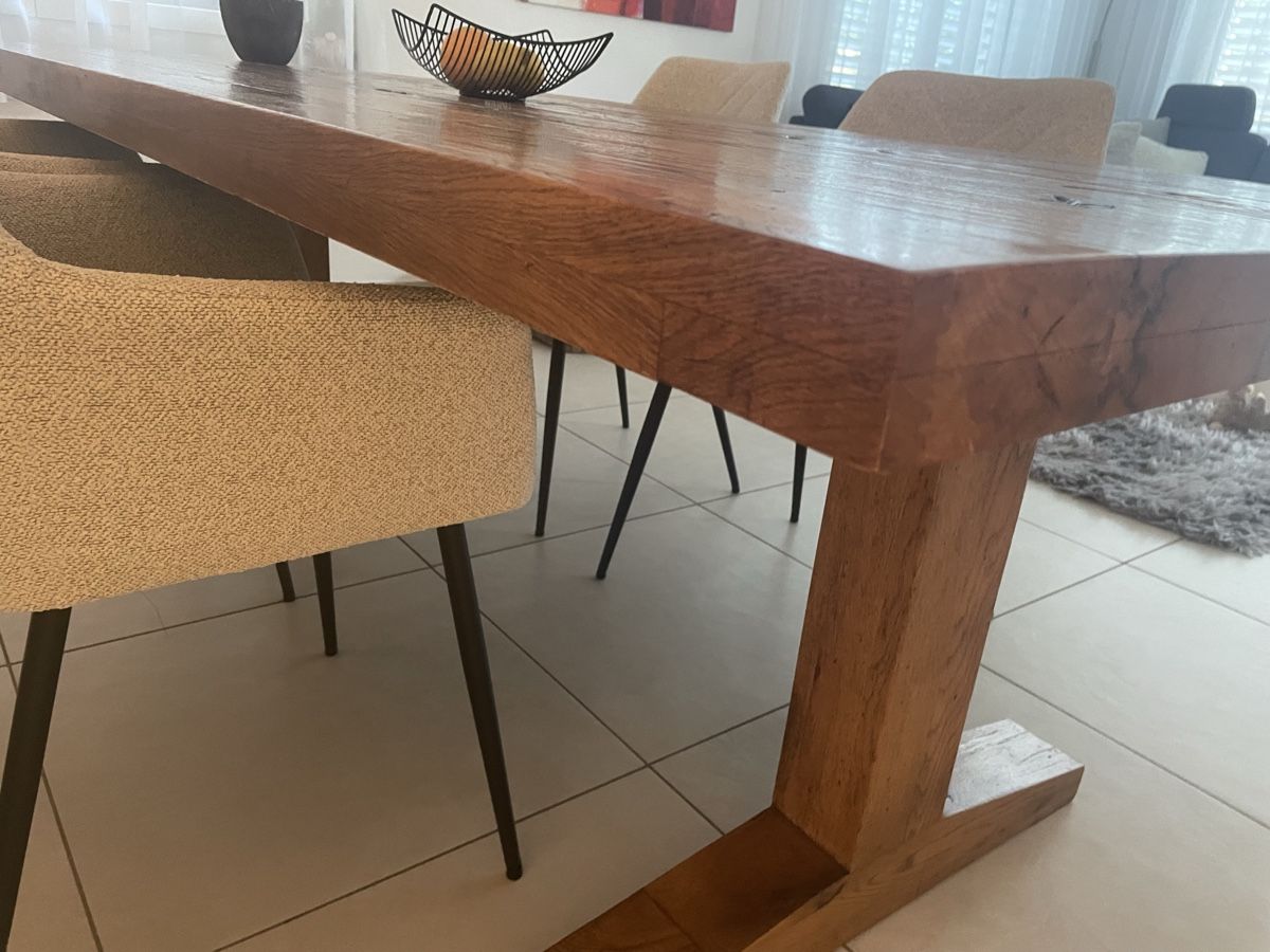 Tavoli: Esstisch aus massiver Sumpfeiche - 220x100cm – Usato da Marthalen venduto da H1tsch 5