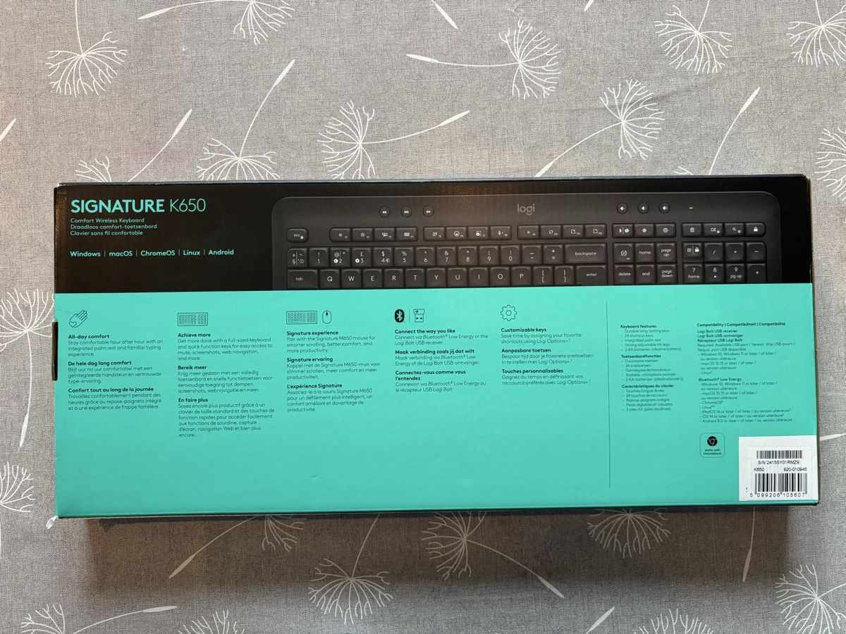 Logitech Tastiere: Logitech Signature K650 Wireless Keyboard – Nuovo (secondo la descrizione) da Büsserach venduto da vasco_monteiro28 2