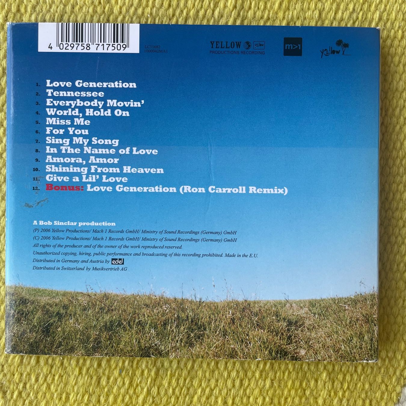 CDs: BOB SINCLAR-WESTERN DREAM (DIGIPACK) – Gebraucht aus Rorschacherberg von CD-Roli 1