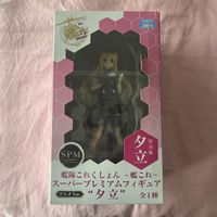 Figurine fille anime blonde à noeud du Japon