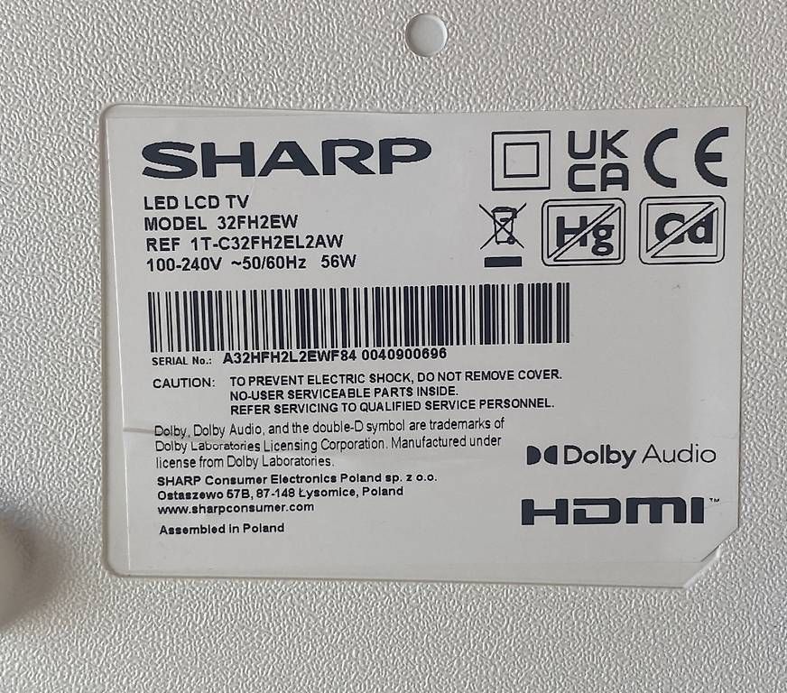 Appareils TV: Smart TV televisore 32" pollici – D'occasion à Stabio par vro_t985 1