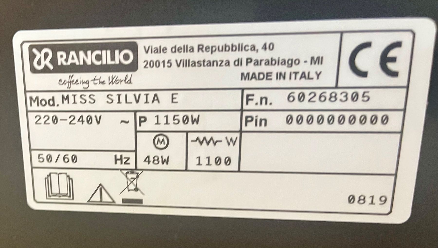 Rancilio Macchine per caffè & Macchine per espresso: Rancilio Silvia – Usato da Rüti ZH venduto da Rentro_90 7