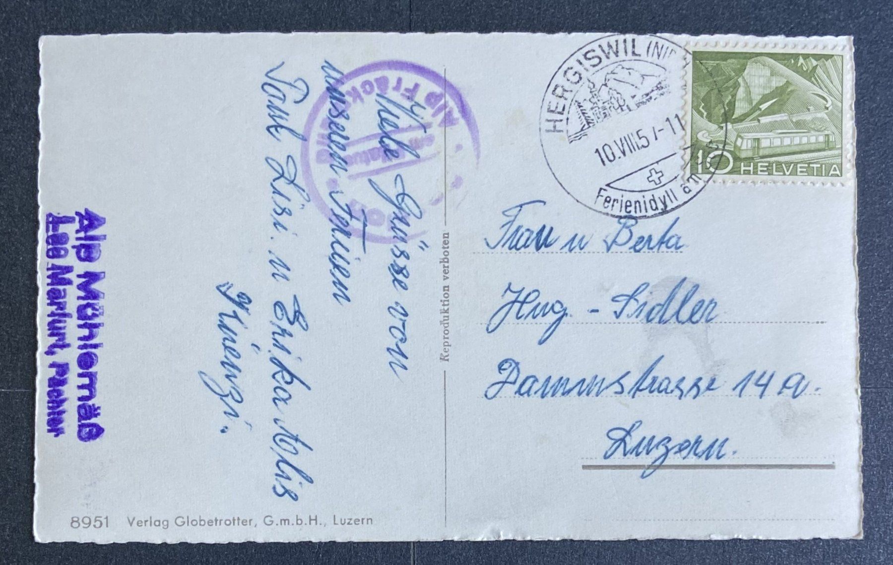 Cartoline postali: AK Mühlemäss mit Pilatus – Usato da Böckten venduto da Hansi36 1