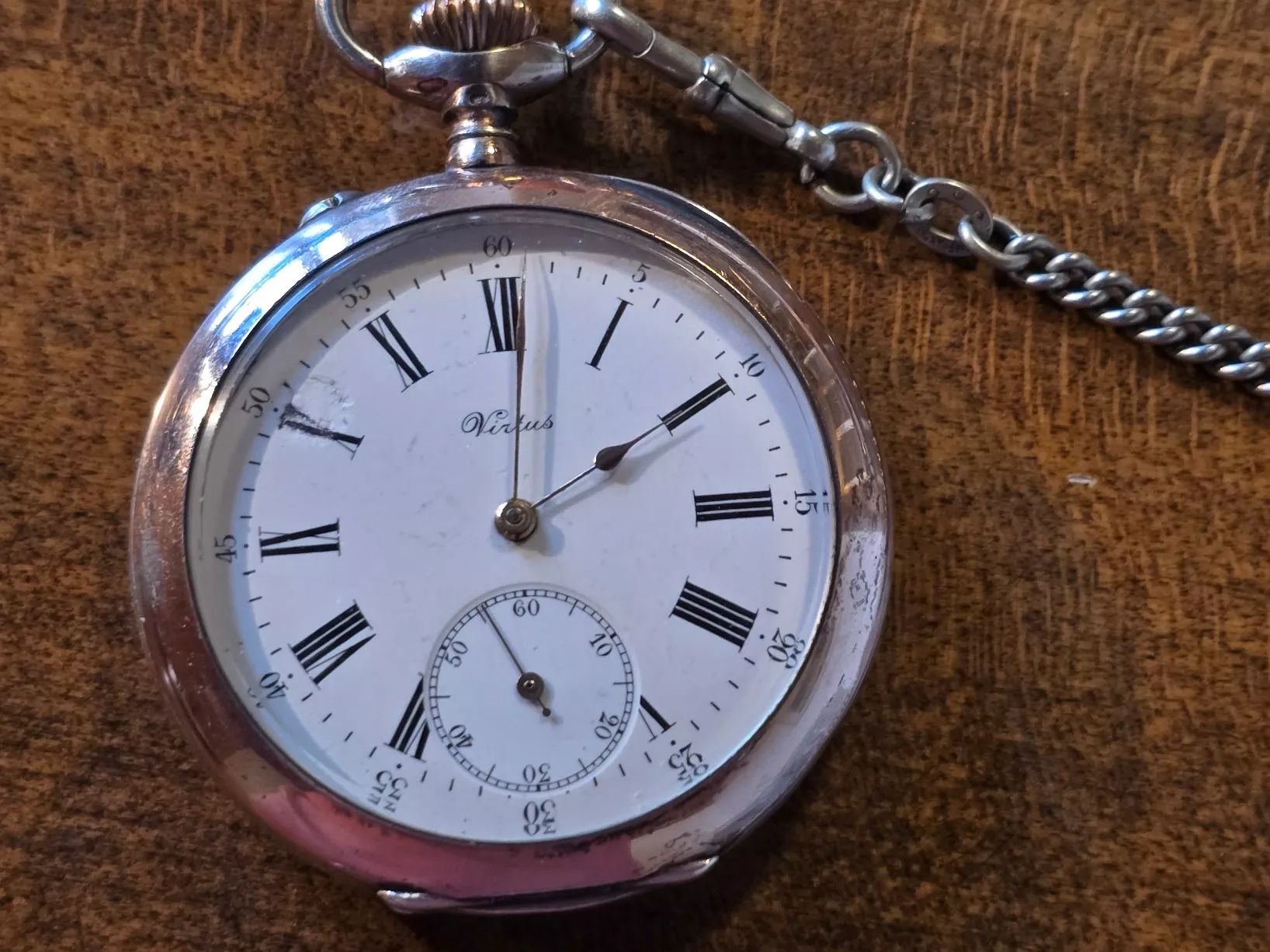 Orologi: Virtus Taschenuhr, alt, läuft – Usato da Boll venduto da Otele 1