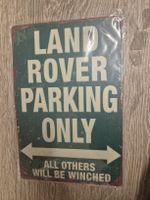 Land Rover Parking Only - Blechschild 