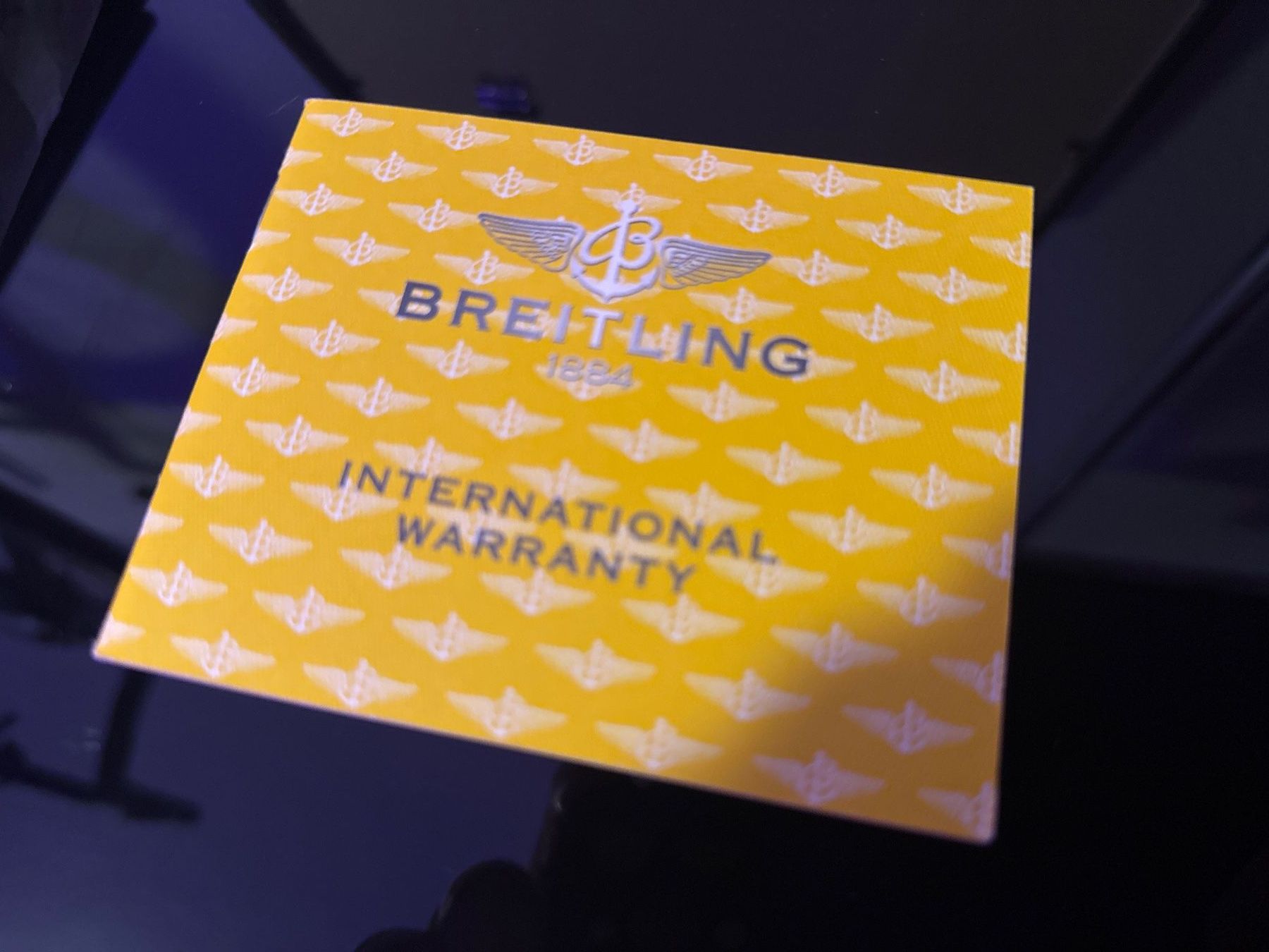 Breitling Orologi: Breitling Warranty Manual aus 2002 – Usato da Rüti ZH venduto da Oldexplorer 1