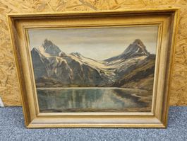 Originales Gemälde von Arnold Loup, Schweizer Berglandschaft