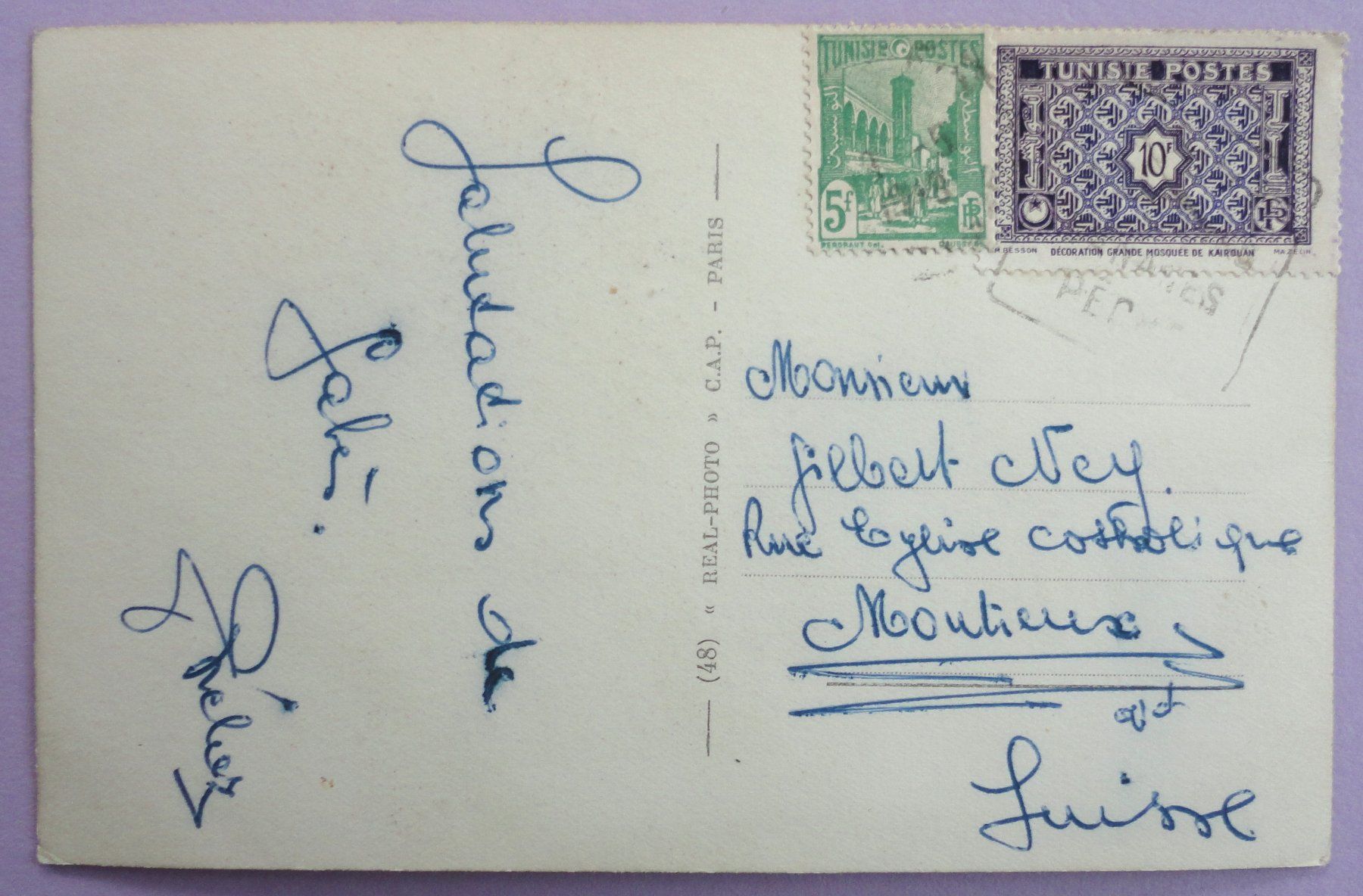 Cartoline postali: Gabès - L' Oued à Menzel – Usato da Fétigny venduto da Billy2miny 1