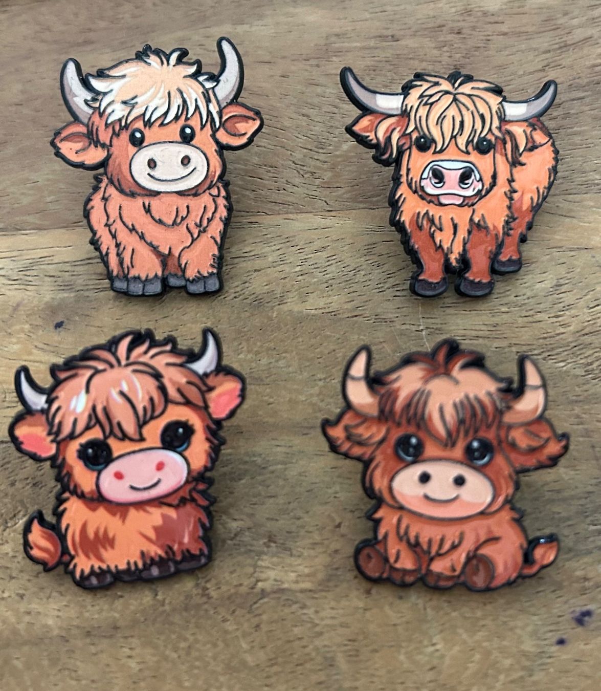 Plaquettes & Badges: Set 4x Pin Kuh – Neuf avec emballage d'origine à Geneve par vane267