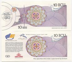 EXPO 92 - 10 ECU SPECIMEN BANKNOTE - UNZIRKULIERT -