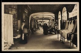 AK Lugano, Via Nassa, 1922