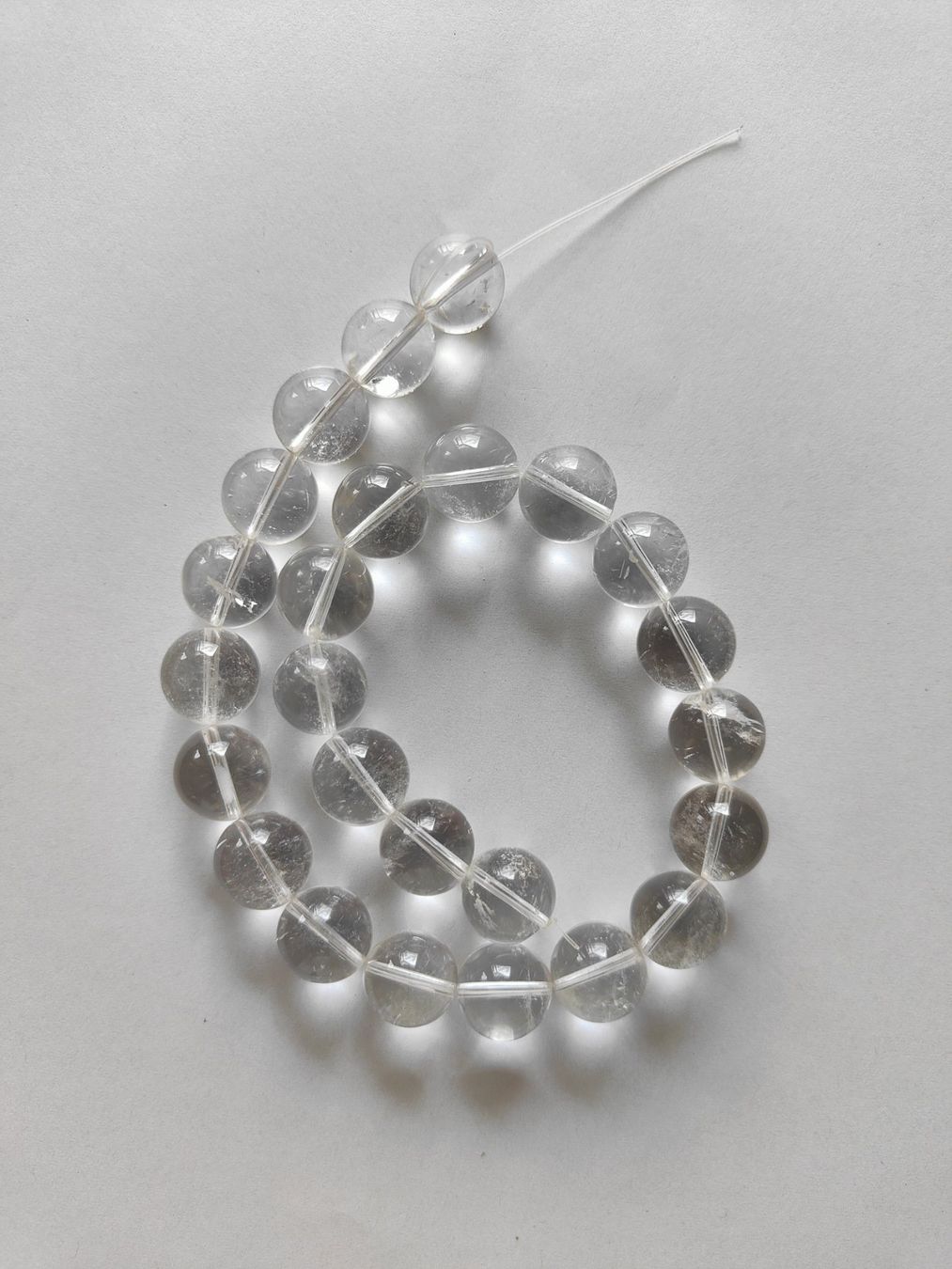 Pietre preziose: Bergkristall, Beads 16mm, Strang – Nuovo e nell'imballaggio originale da Rümlang venduto da 21f 1