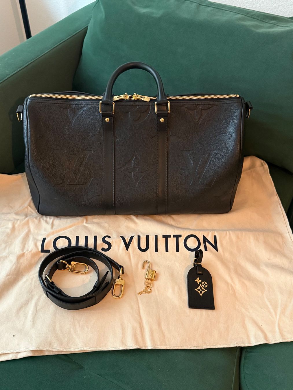 Louis Vuitton Reisekoffer: Louis Vuitton Keepall Empteinte 45 – Gebraucht aus Zürich von Lili1005 1