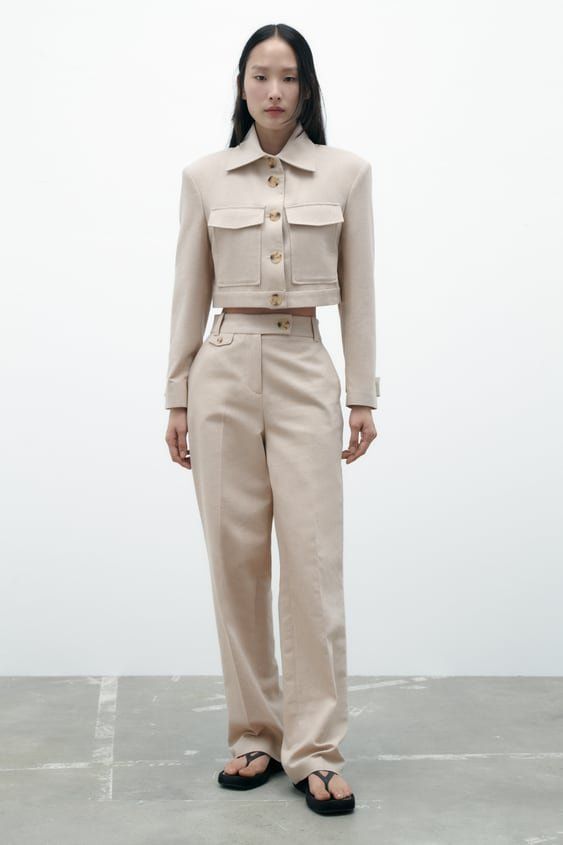 Zara Pantaloni: Zara Rustic Straight Hose – Nuovo (secondo la descrizione) da Zürich venduto da eni_lt9y