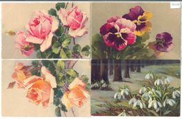 4 AK - Blumen