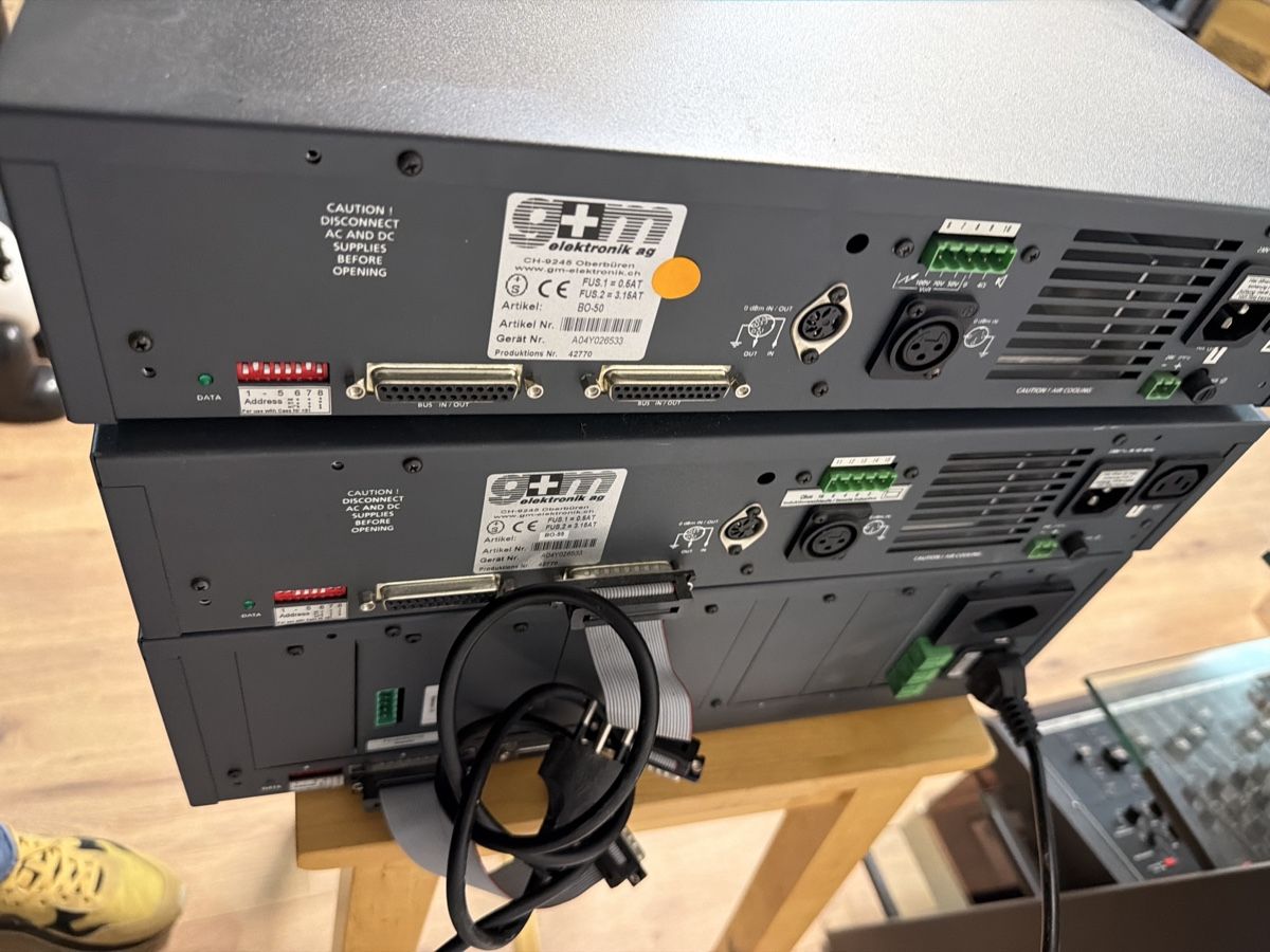 Componenti elettronici: 3x G+M BD-50 BD-55 Audio Processor System come in set – Usato da basel venduto da Swiss._.1978 4