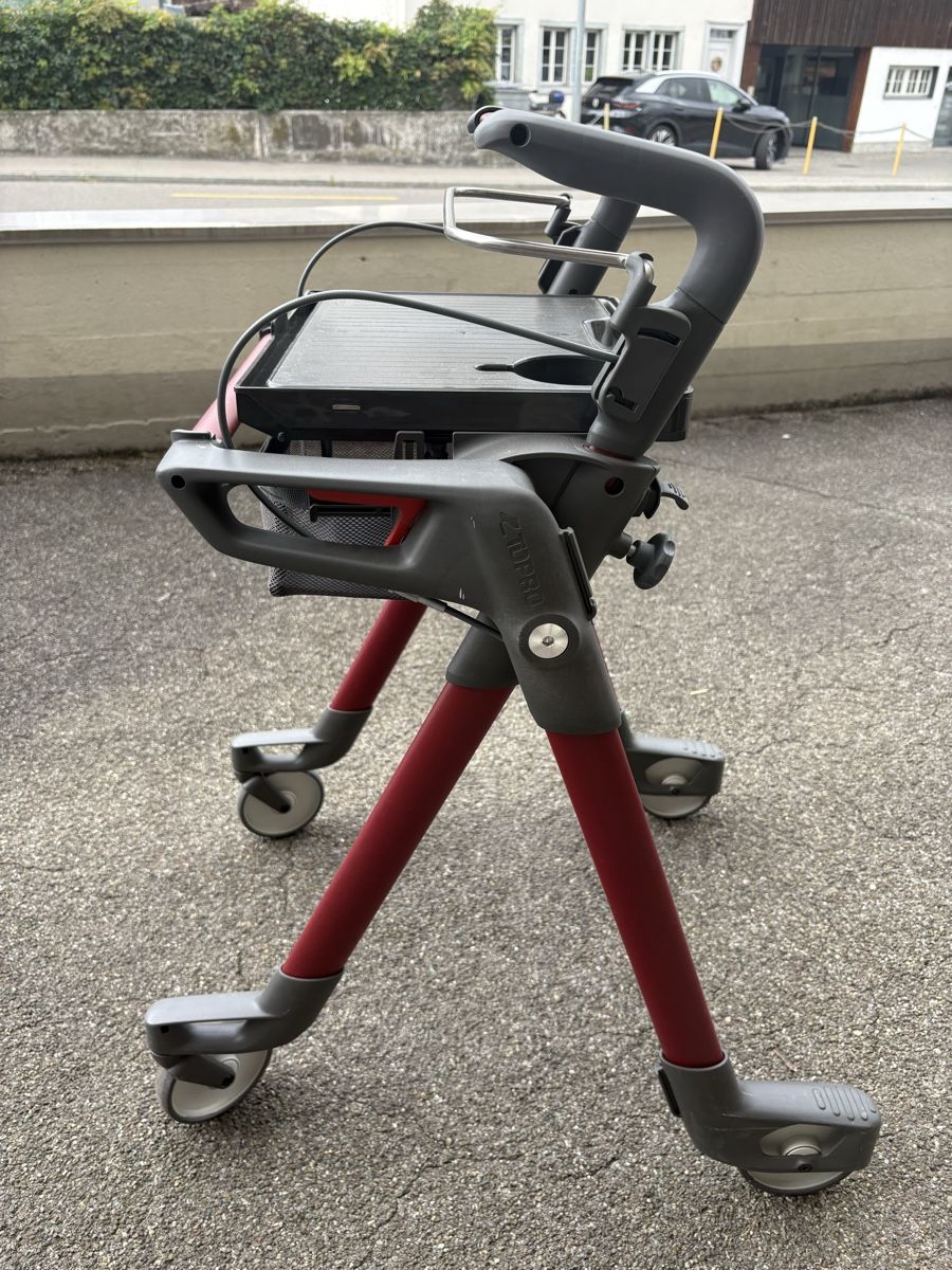 Ausili per la deambulazione: Rollator Topro mit Tablett und Korb gebraucht – Usato da Uster venduto da upanddown23 1