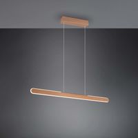 LED Pendelleuchte, Braun, 100 cm x 8 cm