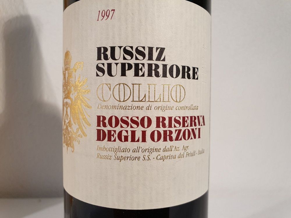 6x Collio rosso riserva degli orzoni russiz superiore 1997 (Neu und ...