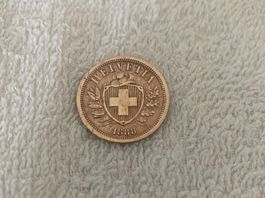 👉 2 centimes 1888 Abart