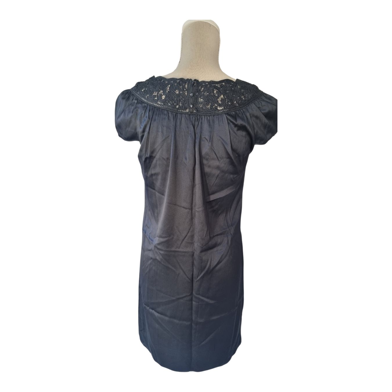 Vestiti: 100% Seidenkleid mit Spitze schwarz Gr.S – Nuovo (secondo la descrizione) da Champlan venduto da acr_kkd5 3