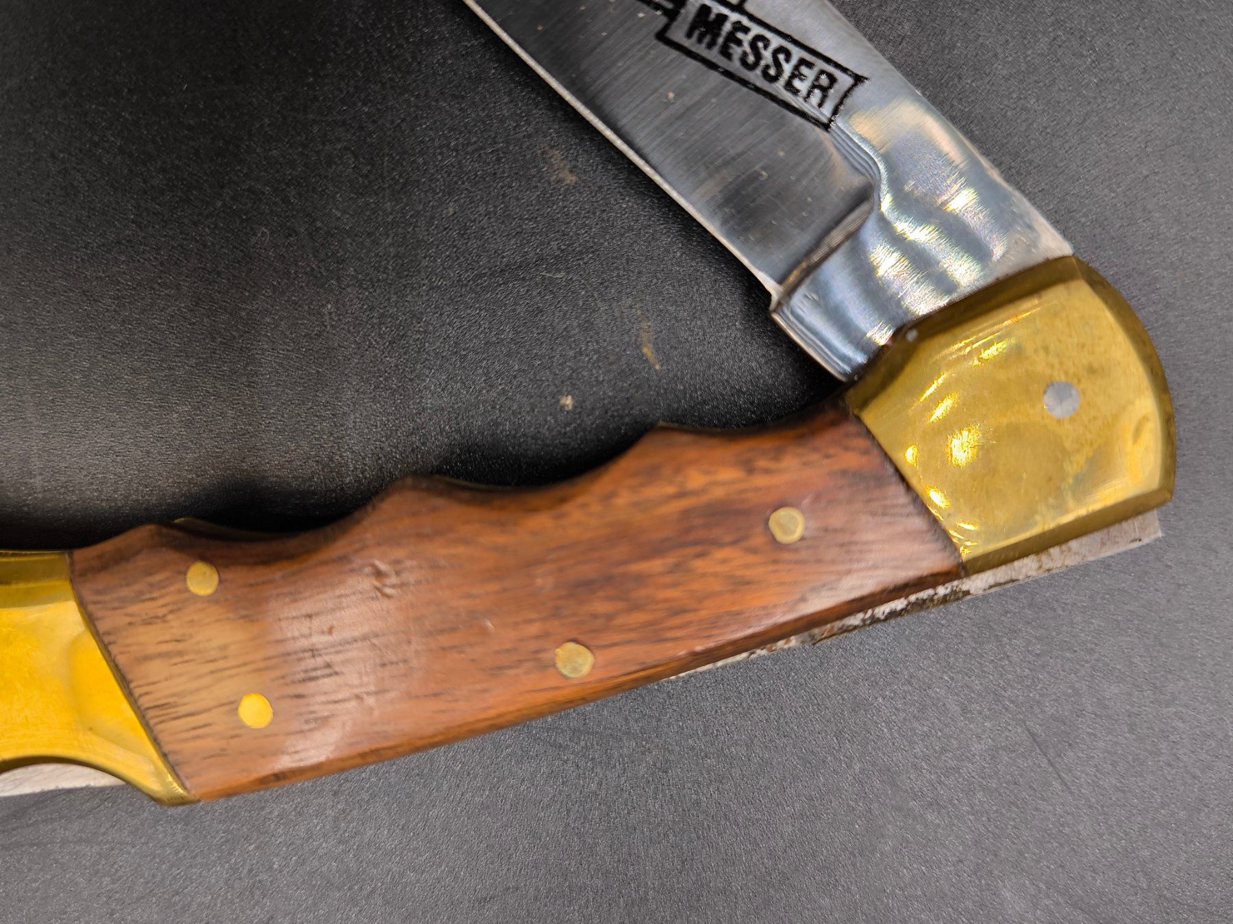 Accessori: Klappmesser Klaas Messer mit Holzgriff und Messing – Usato da Rorschacherberg venduto da snOOpydOg11 2