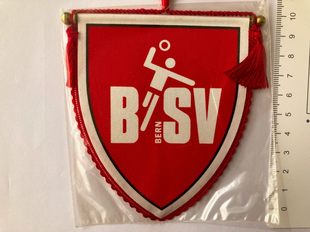 Vintage Fanion/Wimpel SV KAUFDORF 10. GRÜMPELTURNIER 1984 (Neu und