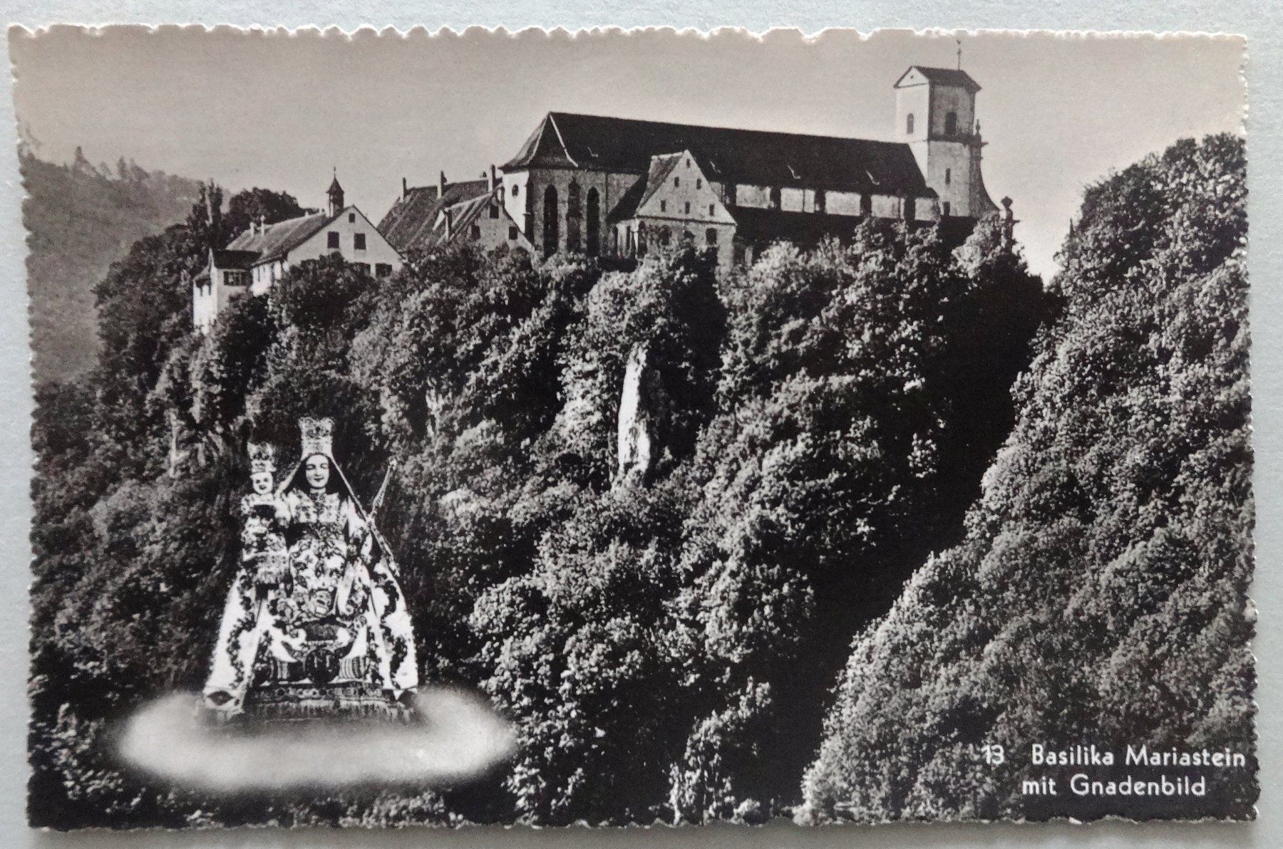 Cartoline postali: Basilika Mariastein mit Gnadenbild – Usato da Fétigny venduto da Billy2miny