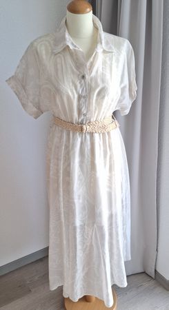 Langes Kleid, beige, Gr. S