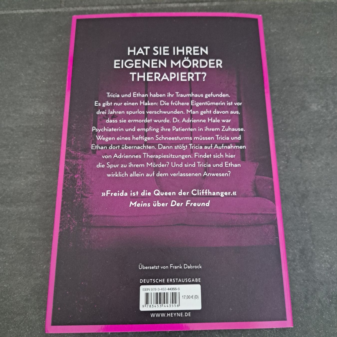 Libri: Freida McFadden - Die Psychiaterin – Usato da Hochdorf venduto da Westin05 1