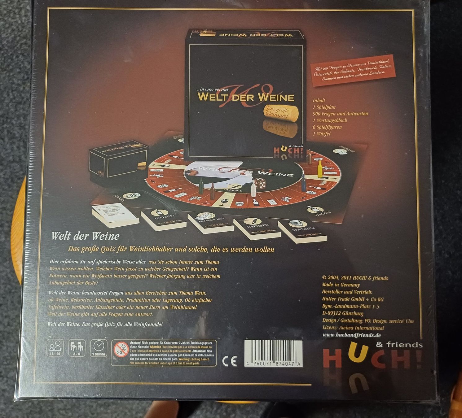 Giochi: Gesellschaftsspiel "Welt der Weine" – Nuovo e nell'imballaggio originale da Zürich venduto da FirefighterZH_118 1