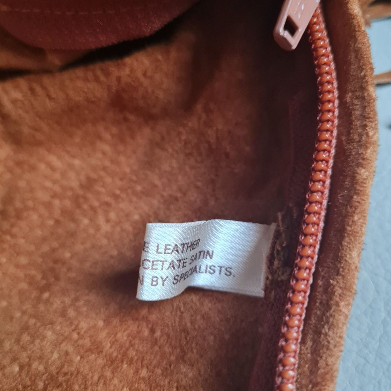 Hemden: Lederhemd Scully mit Fransen in braun , Grösse M – Gebraucht aus Coeuve von Nelly2 4