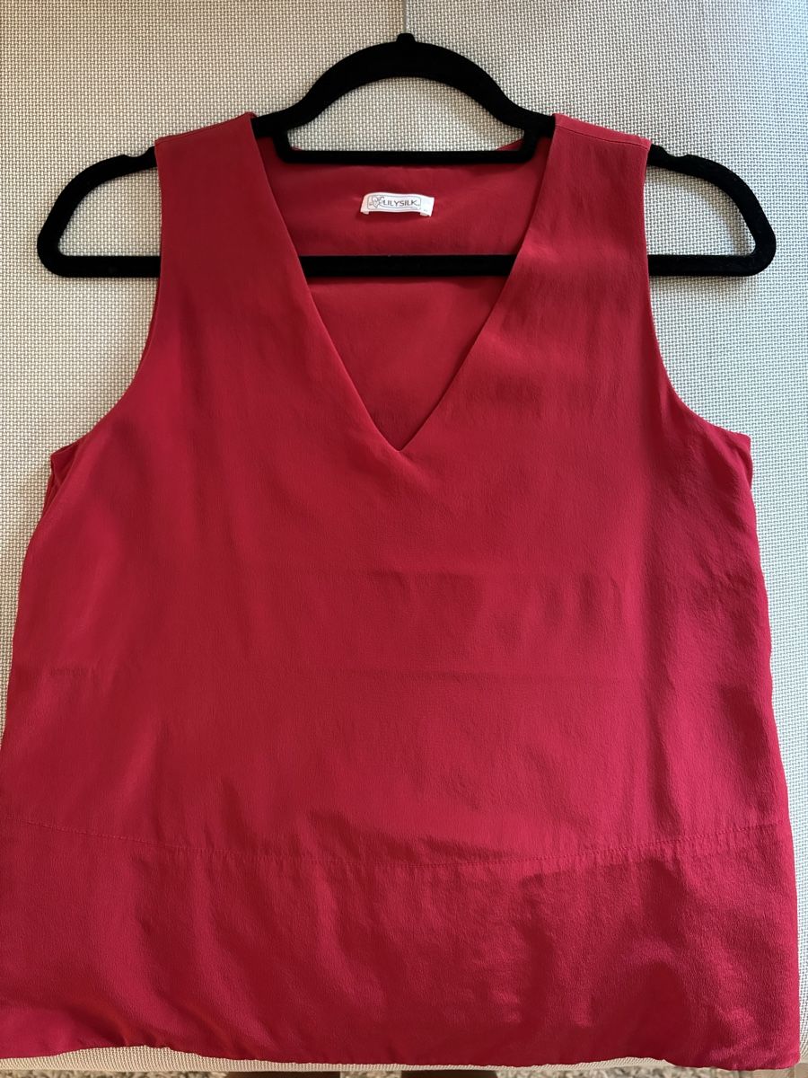 Top: LILYSILK red top. XS – Nuovo (secondo la descrizione) da Zürich venduto da zba_7pzv 3