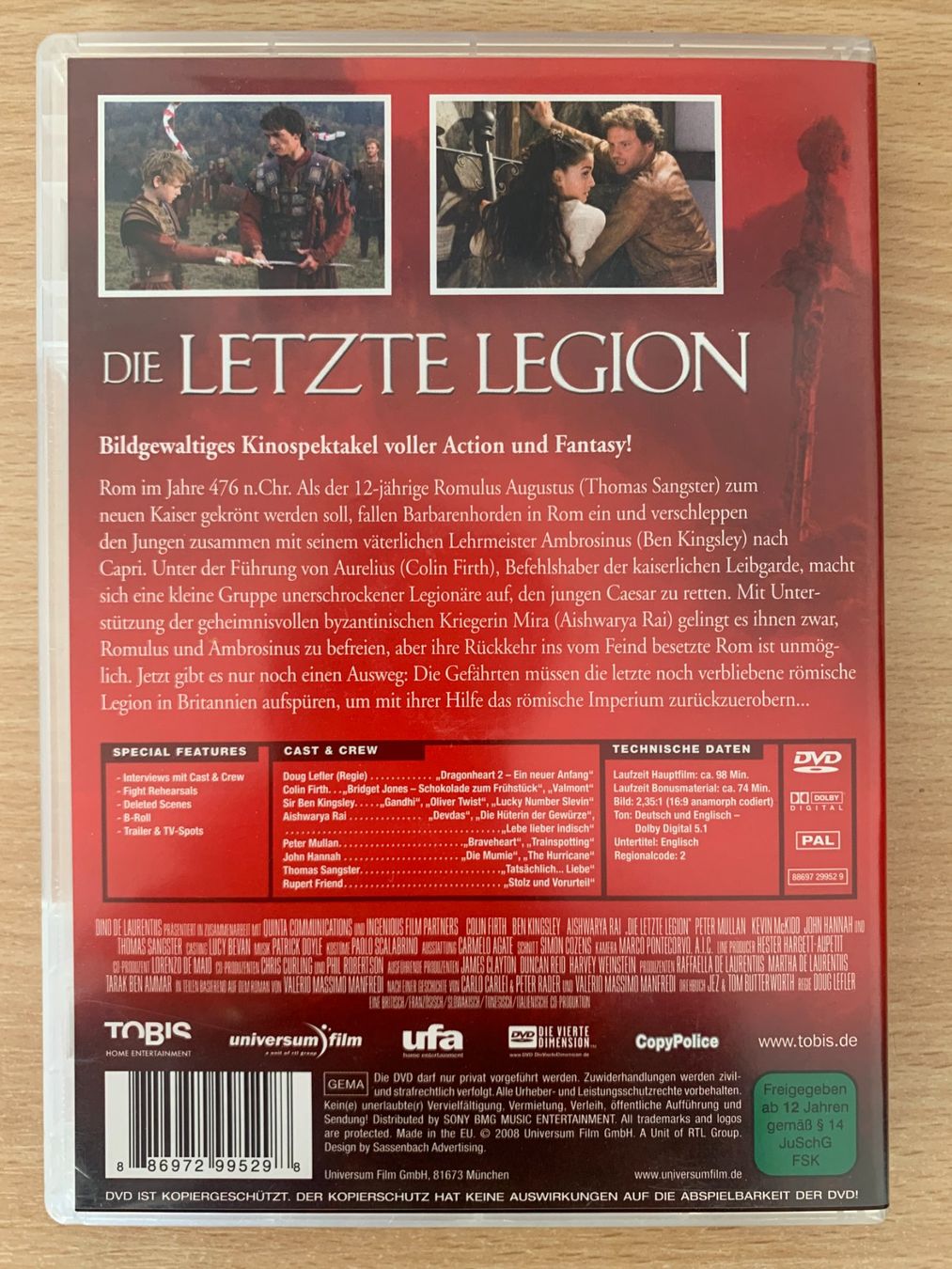 Tutti i DVDs: Die Letzte Legion – Usato da Zürich venduto da recordman01 1