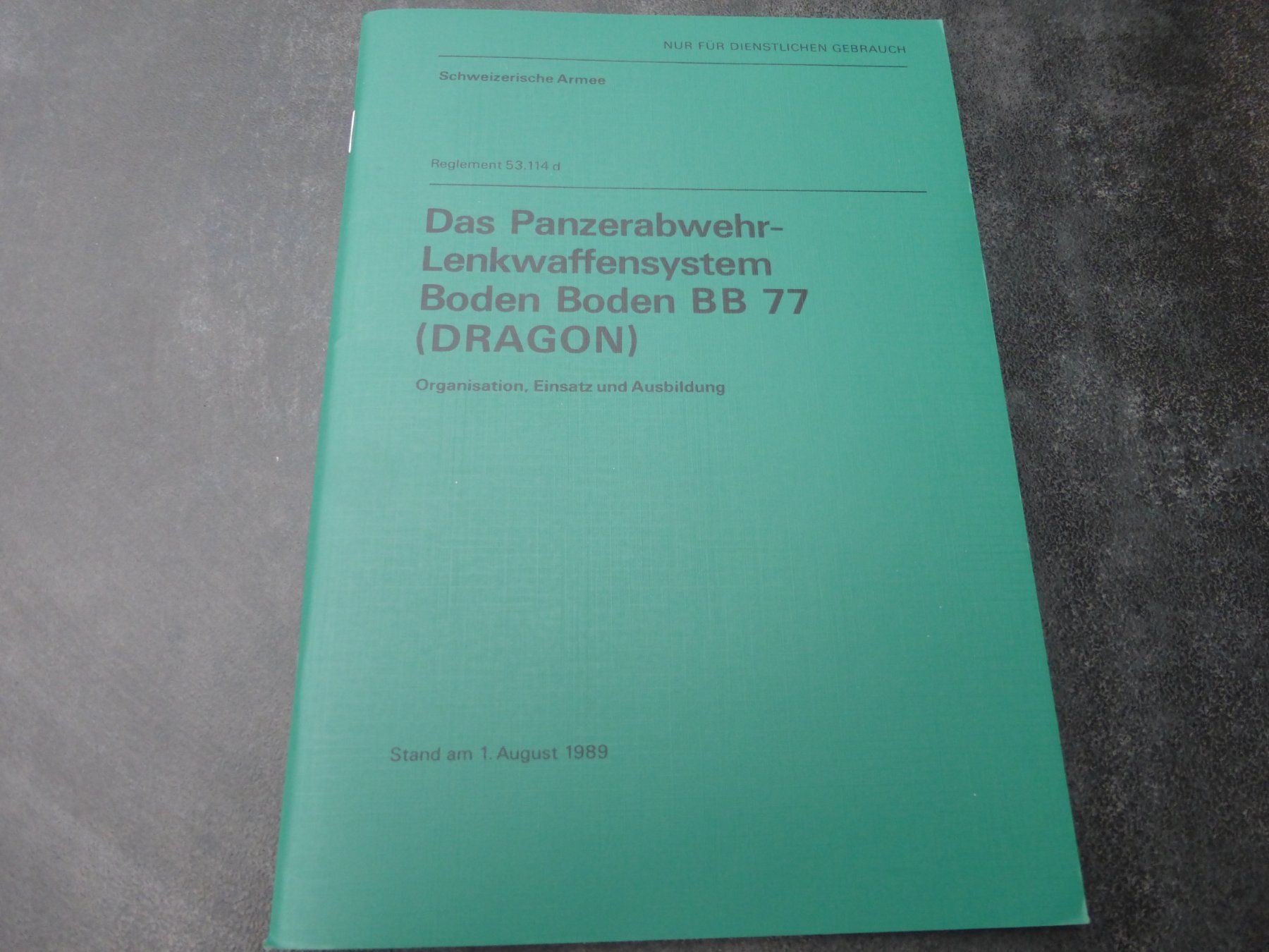 Livres: BB77 Lenkwaffensystem DRAGON – Neuf (Voir description) à Rüthi (Rheintal) par Schmidtrubin1