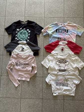 Coole T-Shirts im Sommer Look, Grösse 146 - 152, Packet