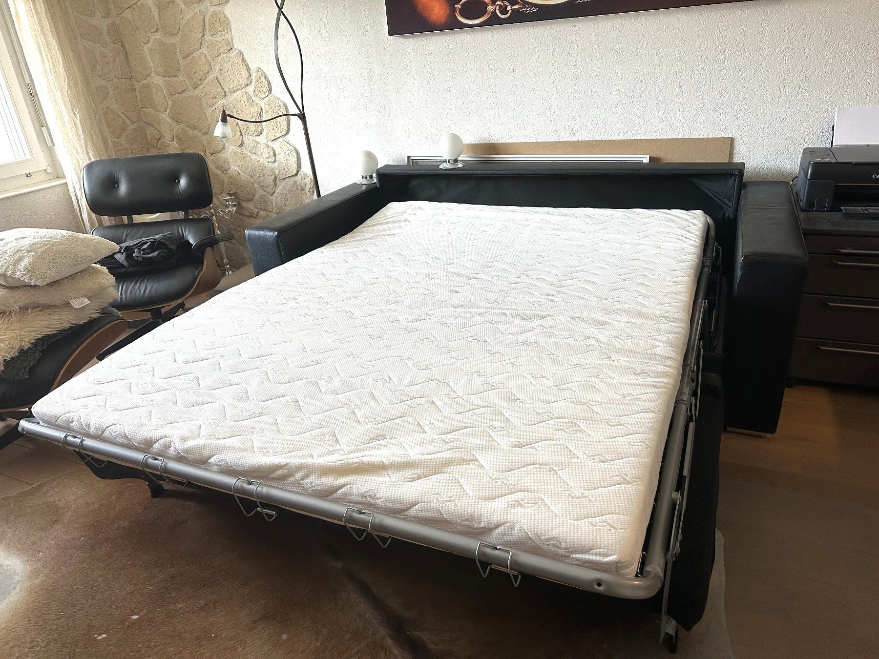Sofas: Bettsofa schwarz – D'occasion à aarburg par Bopp92 1