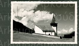 AK sw Davos GR Das Frauenkirchli, © Meerkämper ≈ 1936