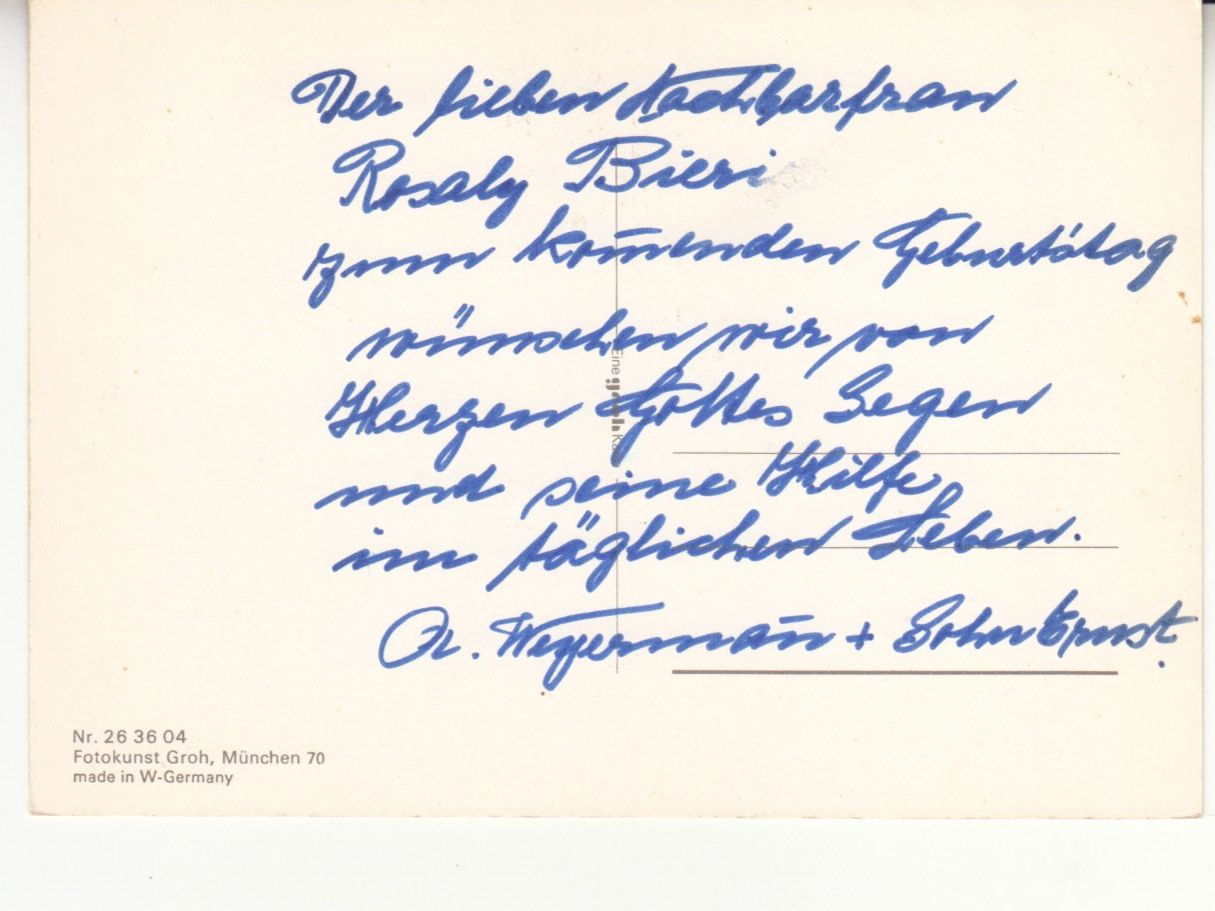 Ansichtskarten: Matterhorn mit Psalm ca. 1980 – Gebraucht aus Bürglen TG von StampGraf 1