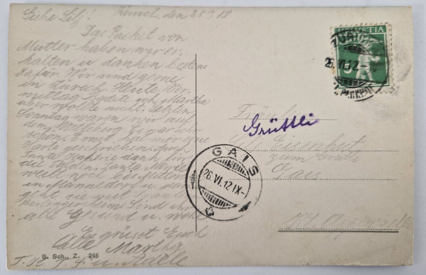 Cartoline postali: Zürich 1912 Boote, belebt – Usato da Melchnau venduto da Arthurius 1