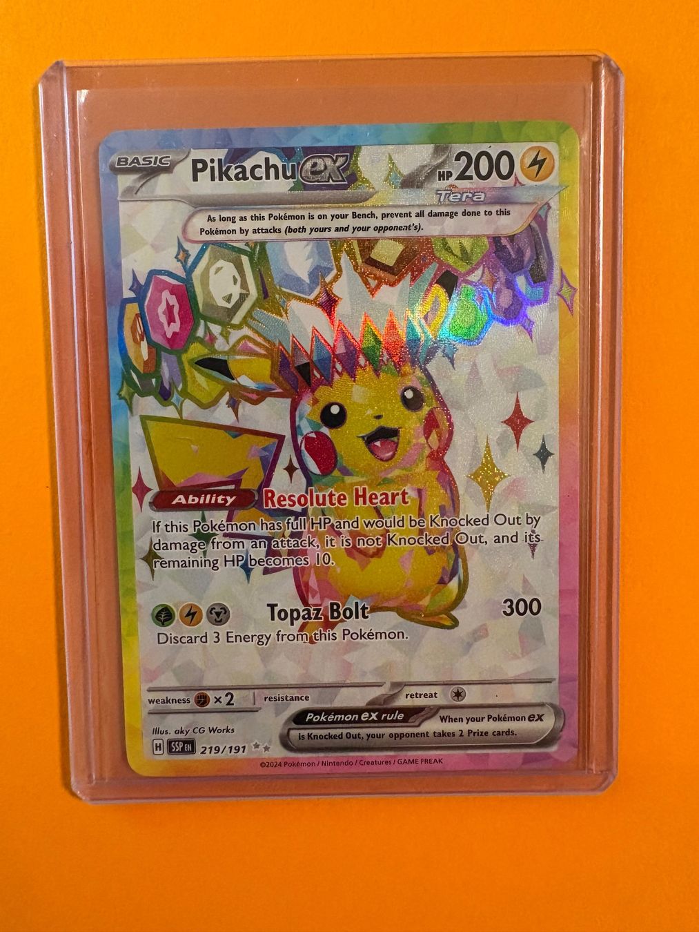 Pokémon Carte collezionabili: 2024 - Pikachu EX - 219 - Surging Sparks – Usato da Bonstetten venduto da vonap